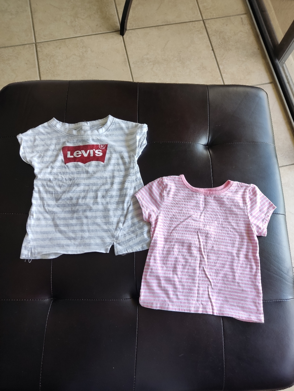Levi's And Garanimals Striped T-shirts For Girl's Size 24m